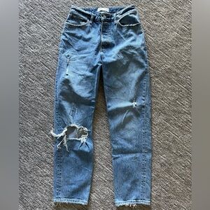 Abercrombie & Fitch The Dad High Rise Curve Love Size 26/2 Regular Length